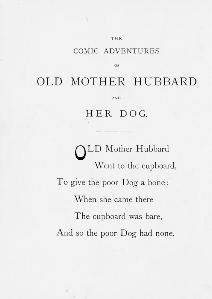 Scan 0008 of comic adventures of Old Mother Hubbard and her dog