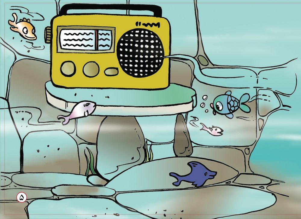Scan 0007 of Grandpa Fish and the radio