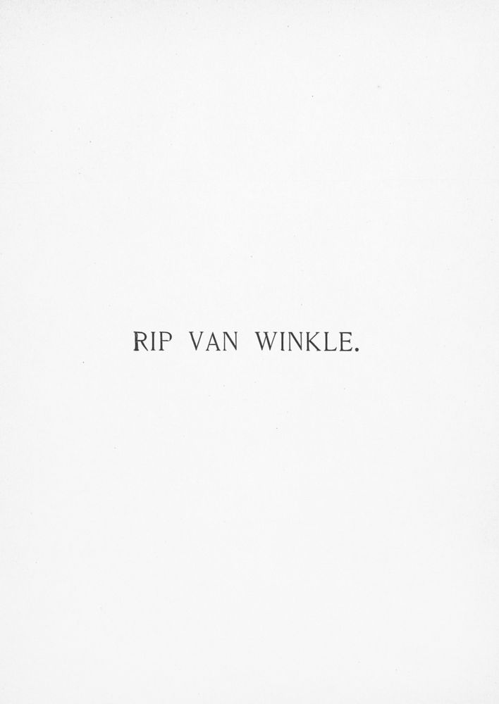 Scan 0003 of Rip Van Winkle