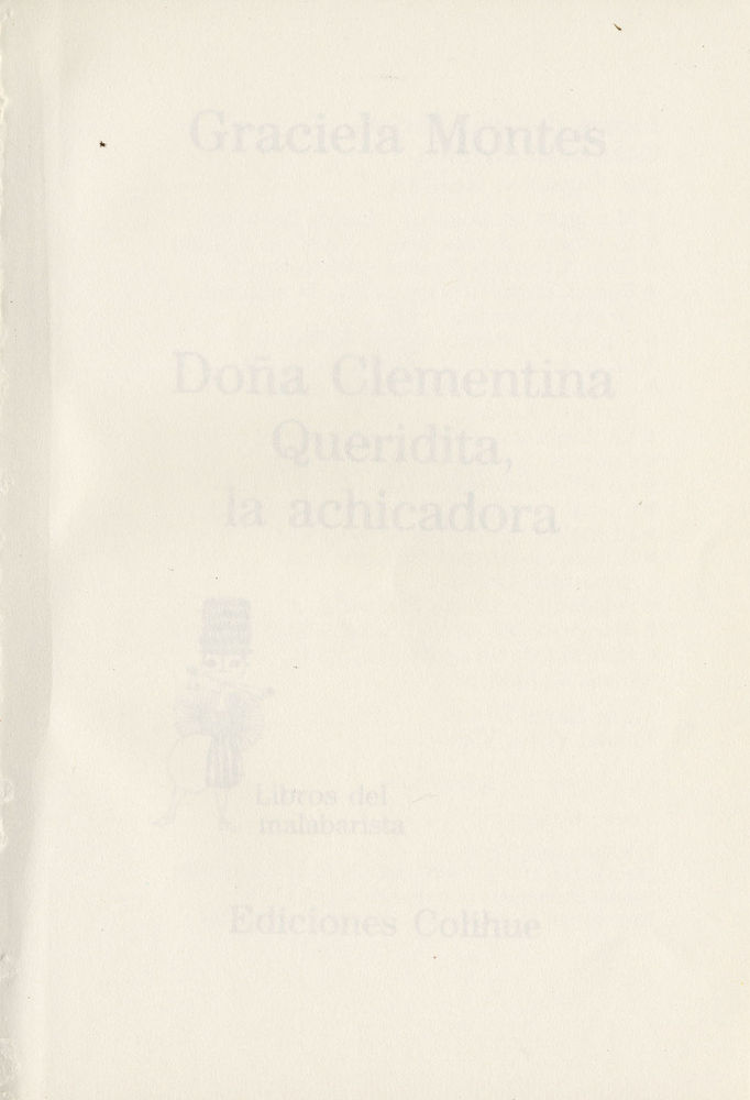 Scan 0003 of Dõna Clementina queridita, la achicadora