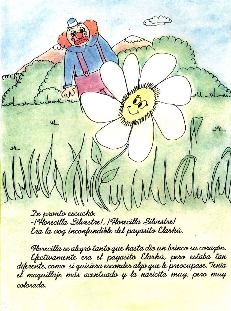 Scan 0012 of Florecilla Silvestre y el payasito Elarhú