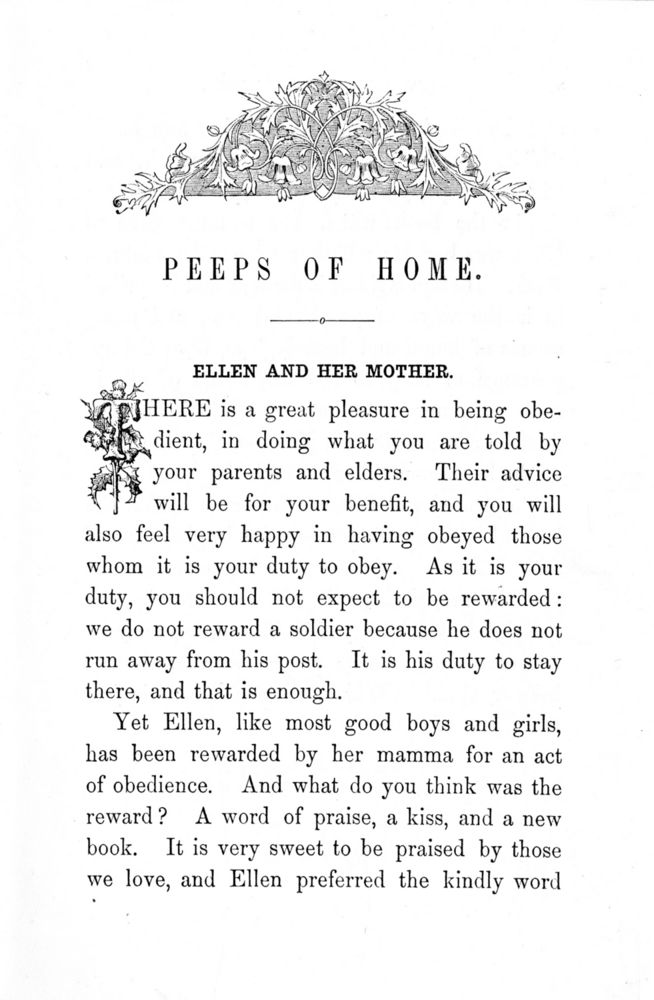 Scan 0009 of Peeps of home, and homely joys, of youth, and age, of girls and boys
