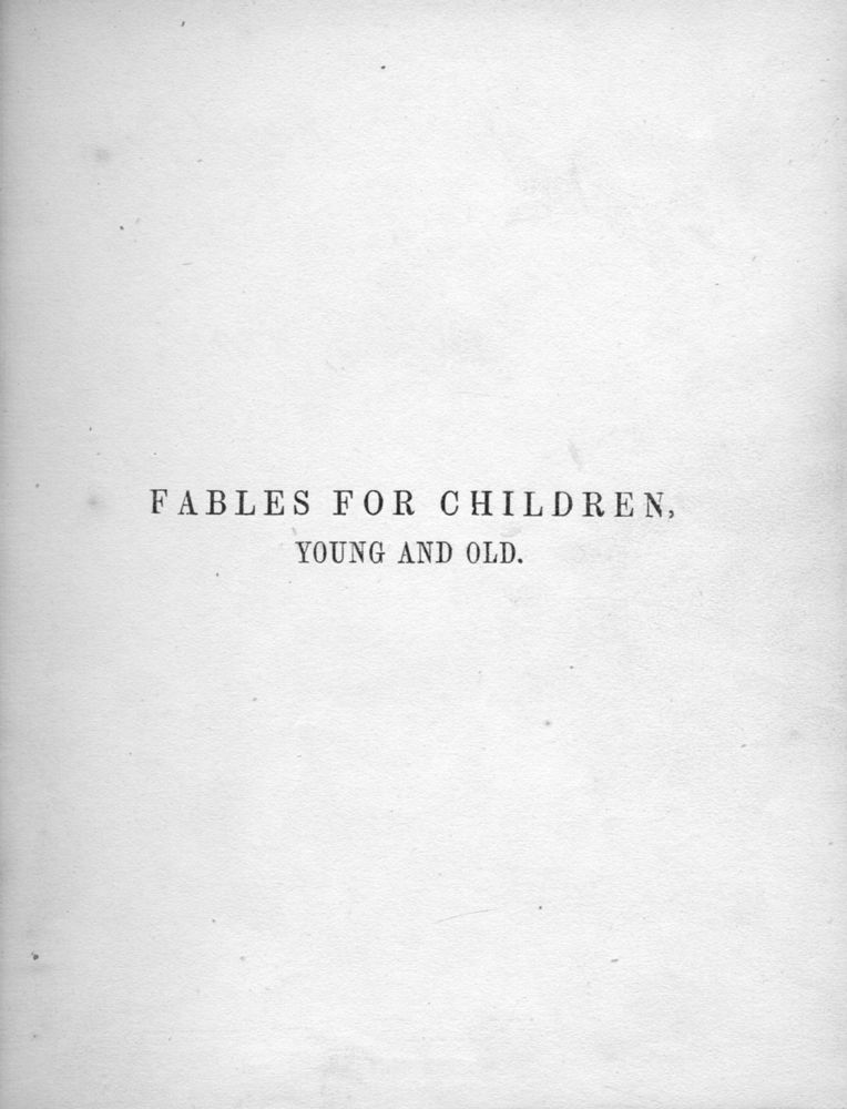 Scan 0005 of Fables for children young and old in humorous verse