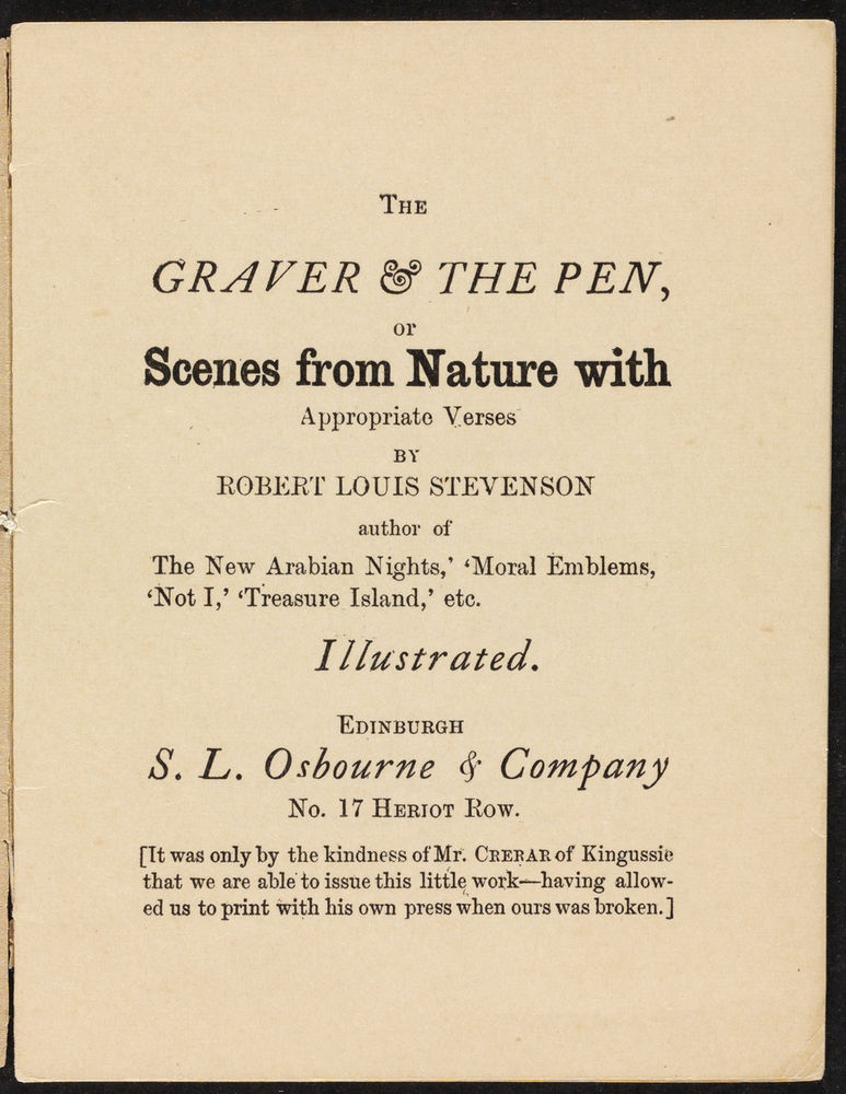 Scan 0003 of The graver & the pen, or, Scenes from nature with appropriate verses