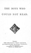 Thumbnail 0004 of Boys who could not read